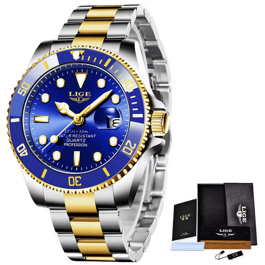 Reloj  Top Brand Luxury Fashion Diver Watch Men Waterproof Date Clock Sport Watches Mens Quartz Wristwatch Relogio Masculino